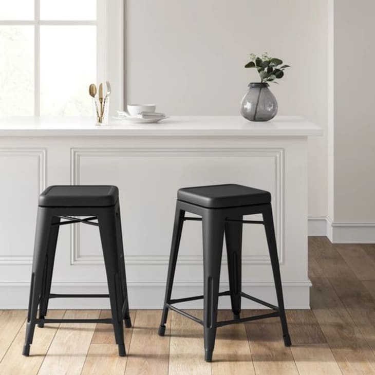 Becket metal x back best sale counter stool