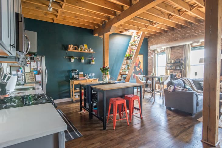 View of House Tour: A Renovated Industrial Modern Chicago Condo | Apartment Therapy