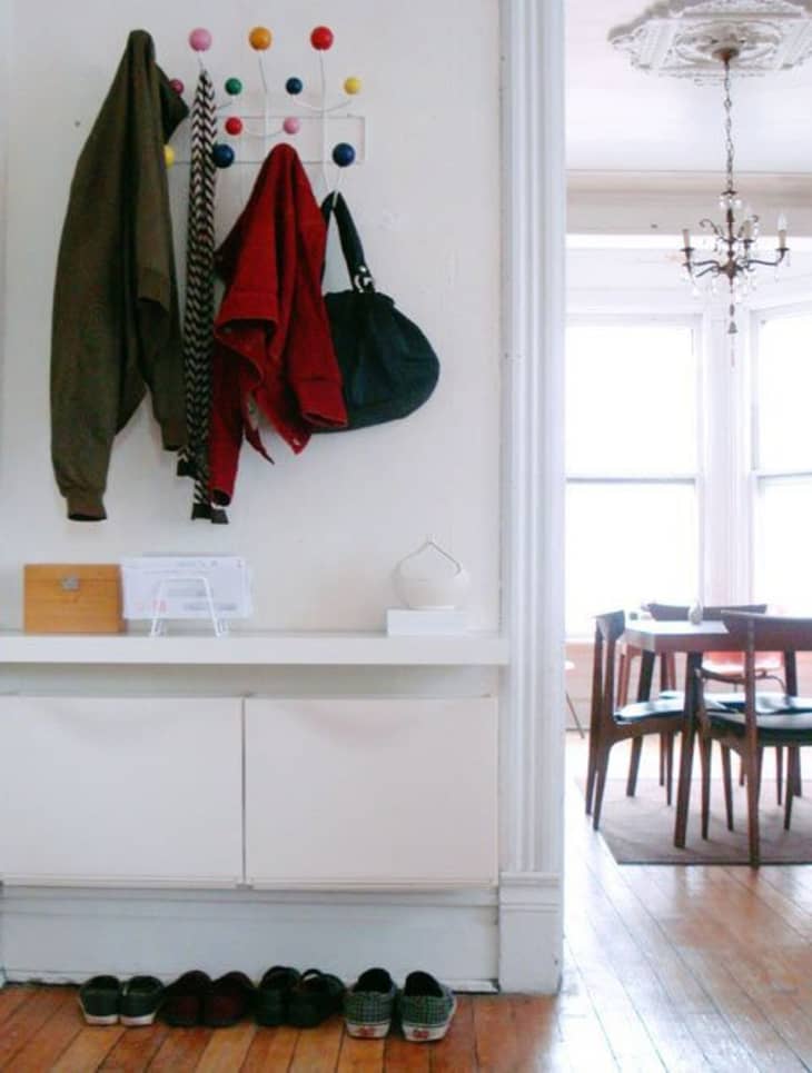 IKEA Storage Hacks For Cluttered Entryways | Apartment Therapy