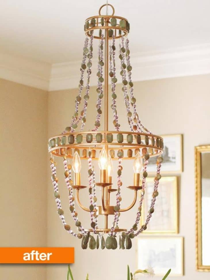 Before & After: Cool Chandelier Gets a Custom Paint Job | Apartment Therapy