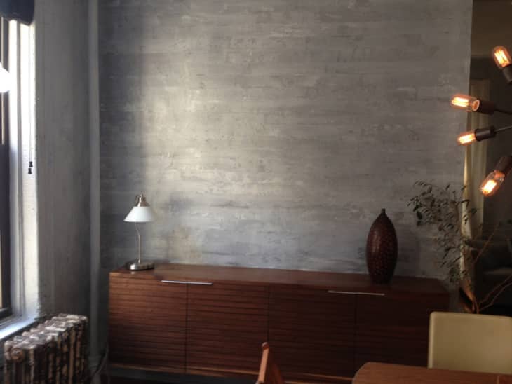 DIY Home Decor How To Paint a Faux Concrete Wall Finish Apartment