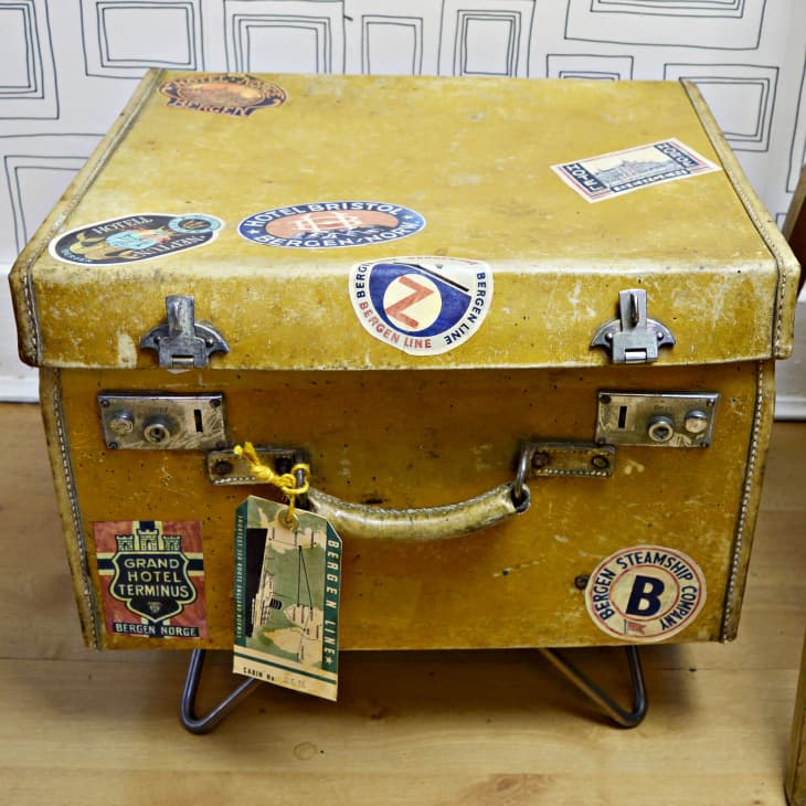 How To Make a Suitcase Table from Vintage Luggage Apartment Therapy