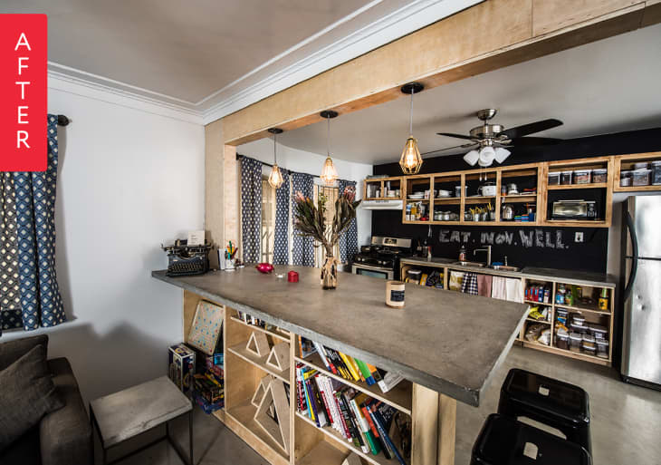 Before & After A Dingy Apartment Gets Some L.A. Style Apartment Therapy