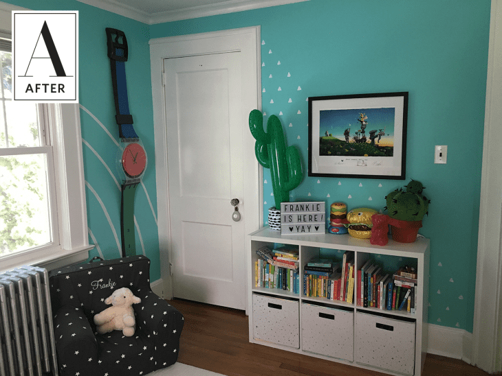 Before and After: This Memphis-inspired Nursery Is A Surprising Mix of ...
