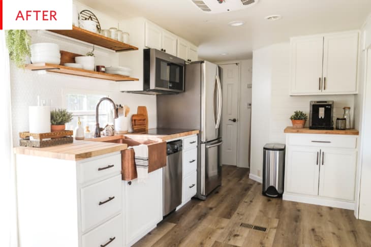 Before and After: This Stylish RV Kitchen Is Now Impressively Spacious ...