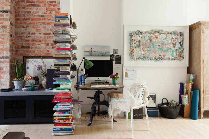 office nook in living room