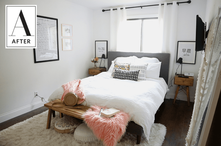 Before & After: A Cozy and Minimal Master Bedroom | Apartment Therapy