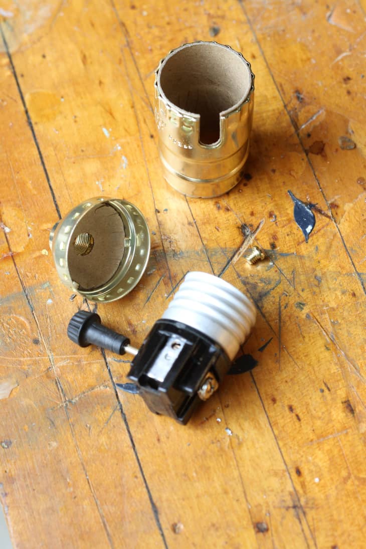 How To Make a Lamp from a Vase Step by Step Photos Apartment Therapy