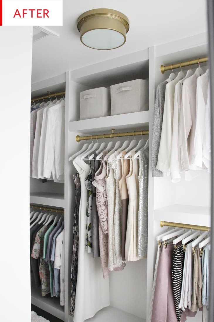 DIY Walk In Closet Organizer System - Remodel Photos | Apartment Therapy