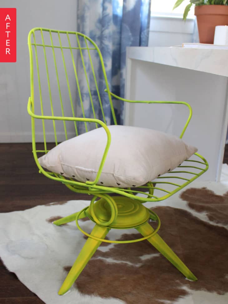 Before & After Caution, Wire Chair Ahead Apartment Therapy