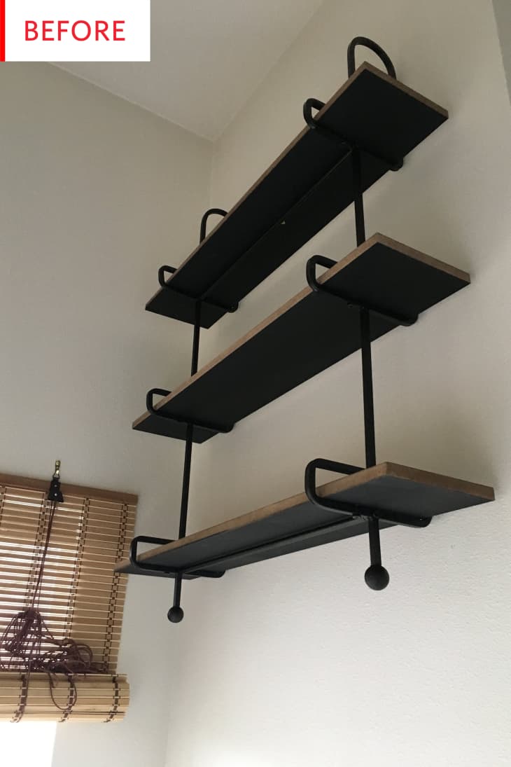 Industrial Pipe Shelving DIY Paint Project Apartment Therapy