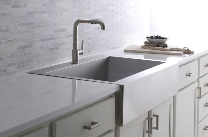 apron front top mount fireclay kitchen sink