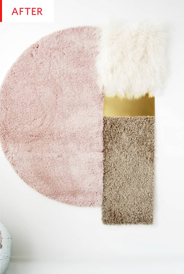 IKEA Shaggy Rug Hack Cheap Wall Art Idea Apartment Therapy