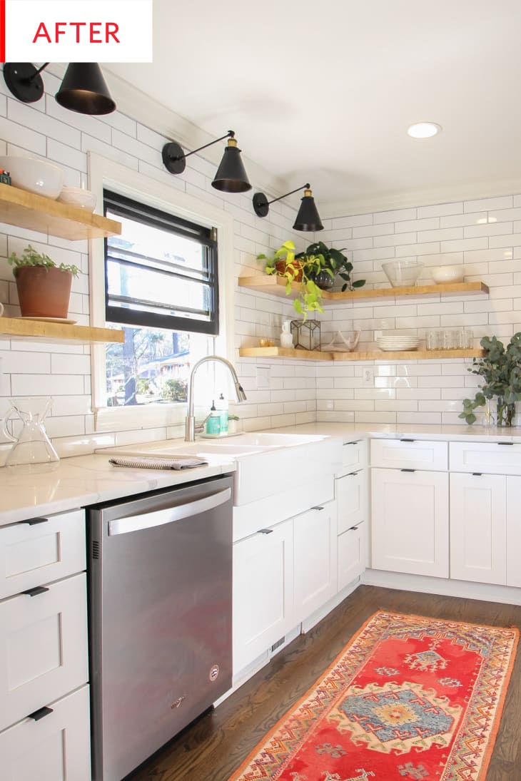 Classic White Kitchen Design with Open Shelving Photos | Apartment Therapy