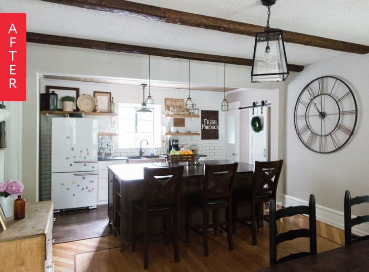 Before & After: A Dated Kitchen Gets a Delightful Farmhouse Style Look ...