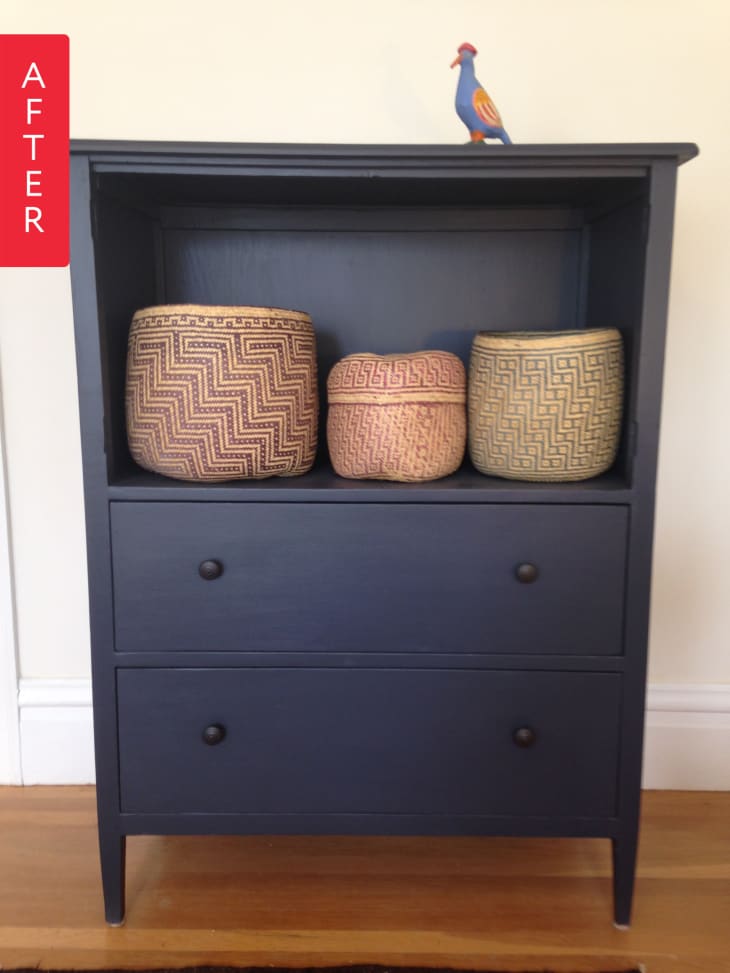 Before & After: A Sticker-Covered Cabinet Gets Sophisticated ...