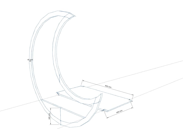 Half moon baby clearance cradle