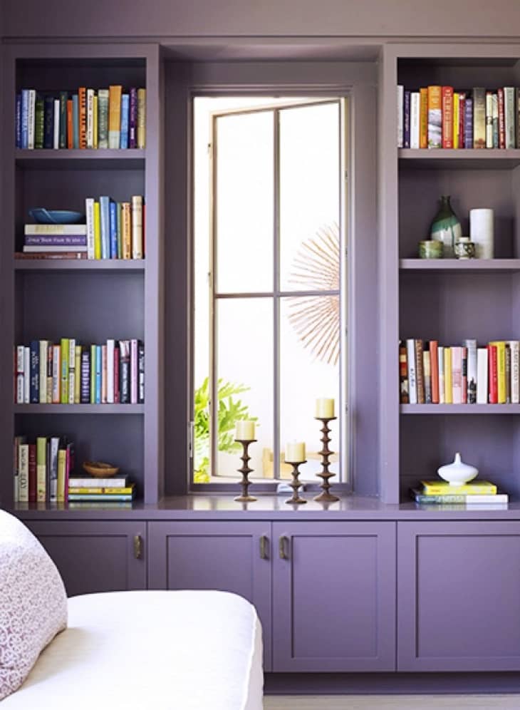 Bookcases in Every Color of the Rainbow Apartment Therapy