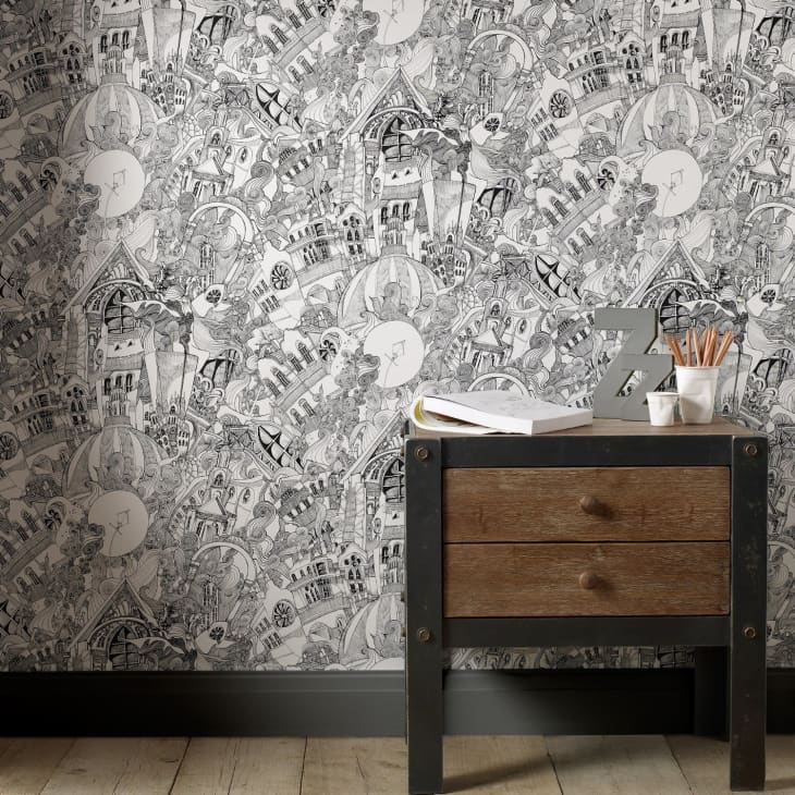 7 Coloring Book Wallpapers Color it in on the Wall! Apartment Therapy