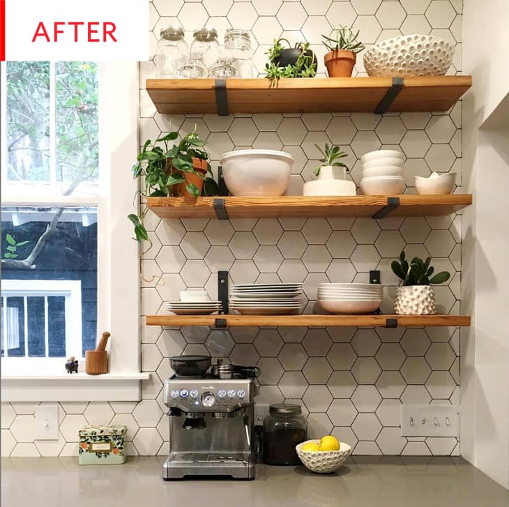 Hexagon Tile Kitchen Backsplash Project Photos | Apartment Therapy