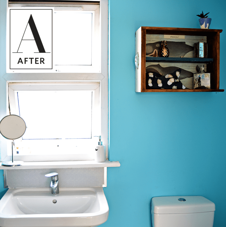 One Man’s Junk Is Another Woman’s Cute Hanging Bathroom Storage