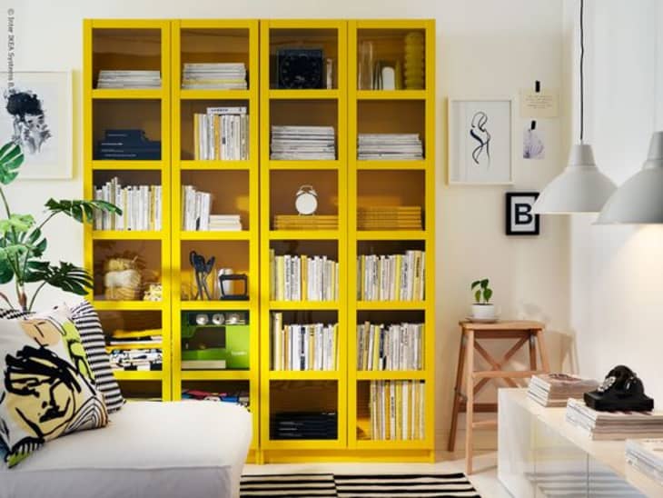 Bookcases in Bold, Surprising Colors Apartment Therapy