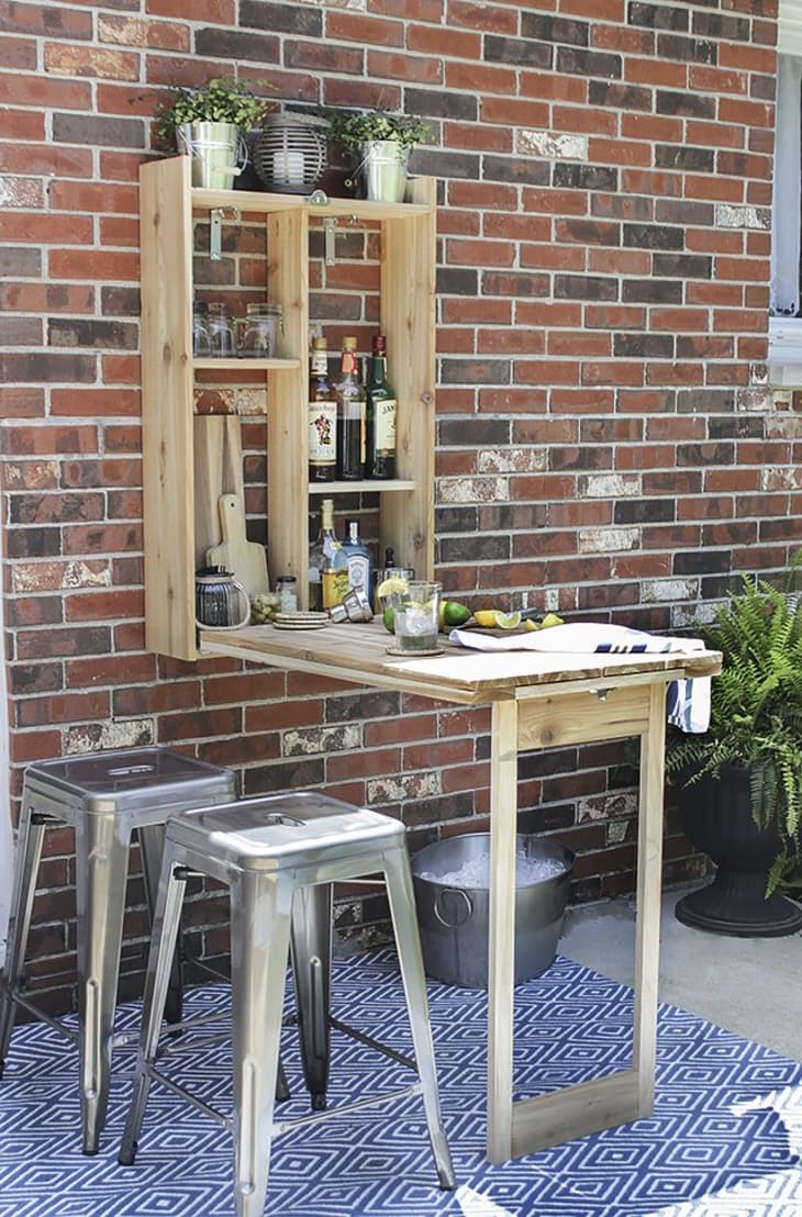 Diy wall bar deals table