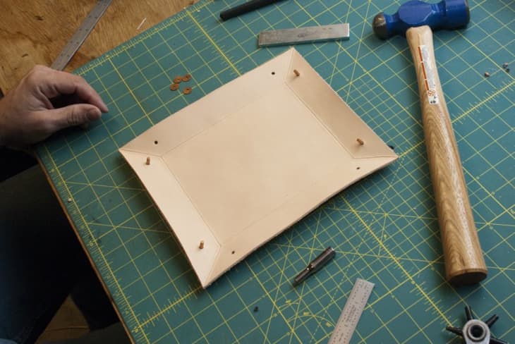DIY Home Decor: How to Make a Leather Valet Tray | Apartment Therapy