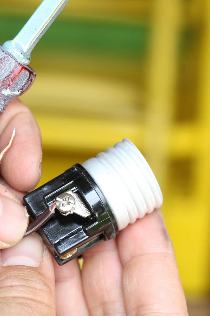 How To Make a Lamp from a Vase Step by Step Photos Apartment Therapy