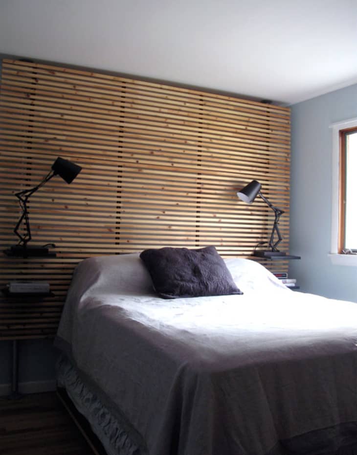 Before After A New Headboard Makes the Bedroom Apartment Therapy