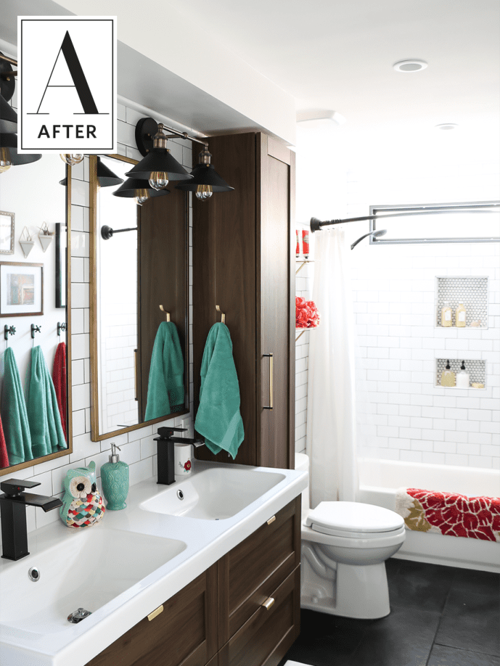 Before and After: An ’80s Bathroom Gets a Classic Update | Apartment ...