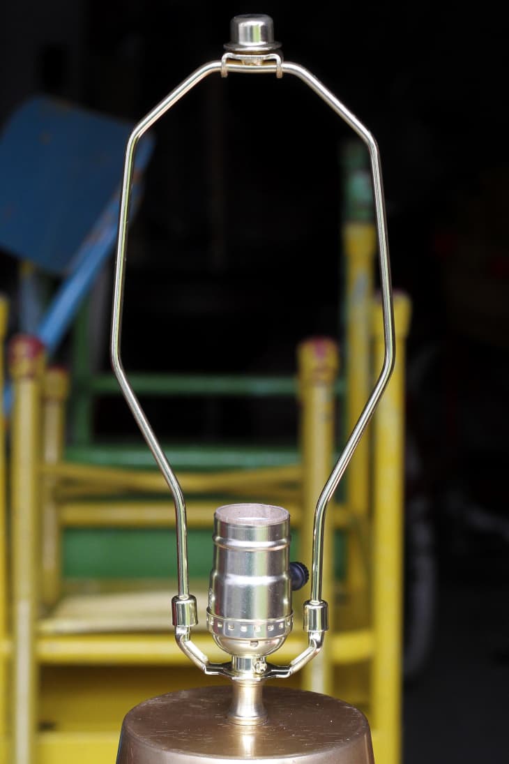 How To Make a Lamp from a Vase Step by Step Photos Apartment Therapy