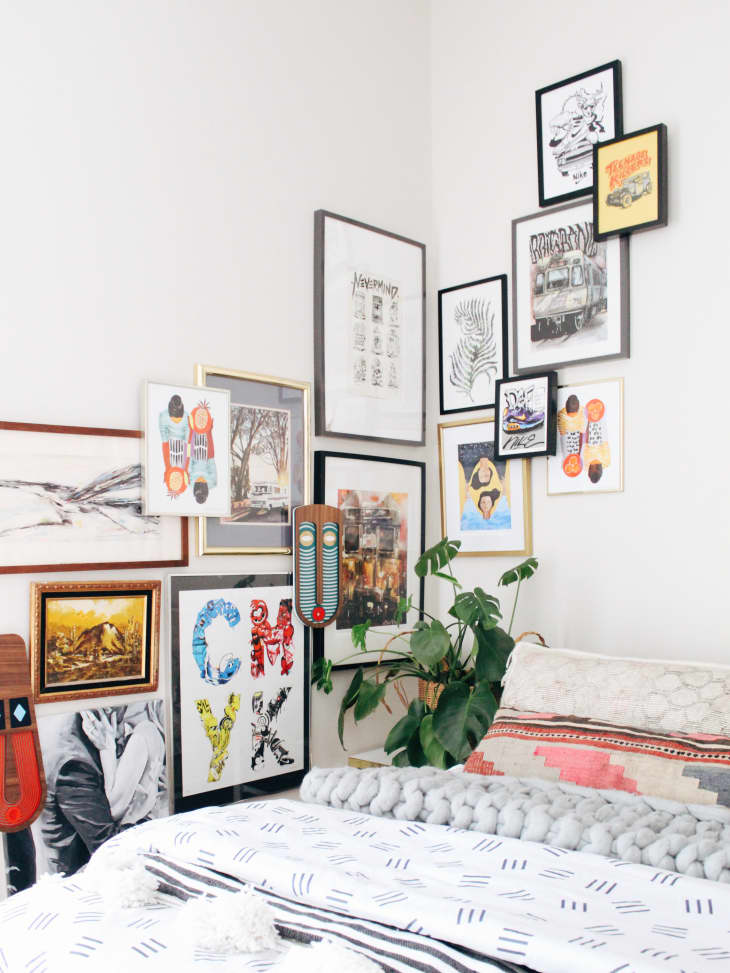 Gallery Wall Layered Art Display Ideas Apartment Therapy
