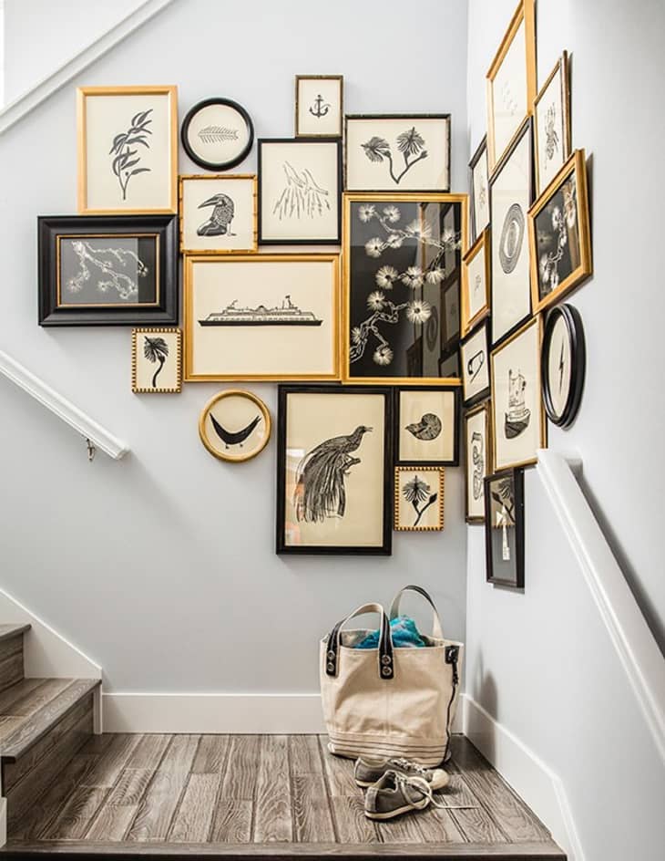 How To Decorate an Awkward Space with a Gallery Wall Apartment Therapy