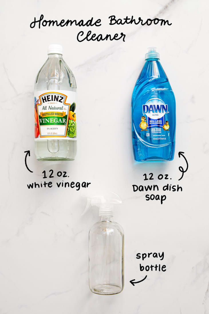 white vinegar spray bottle