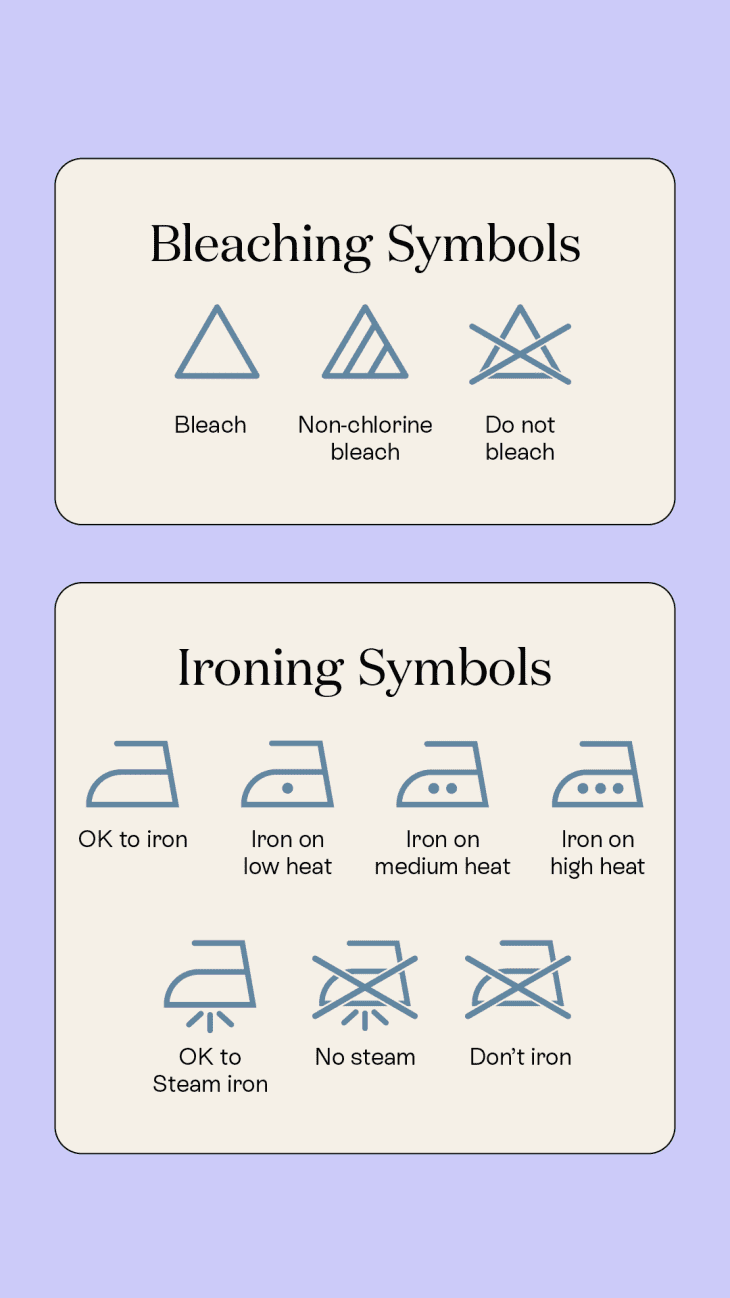 Dryer symbol deals on clothes