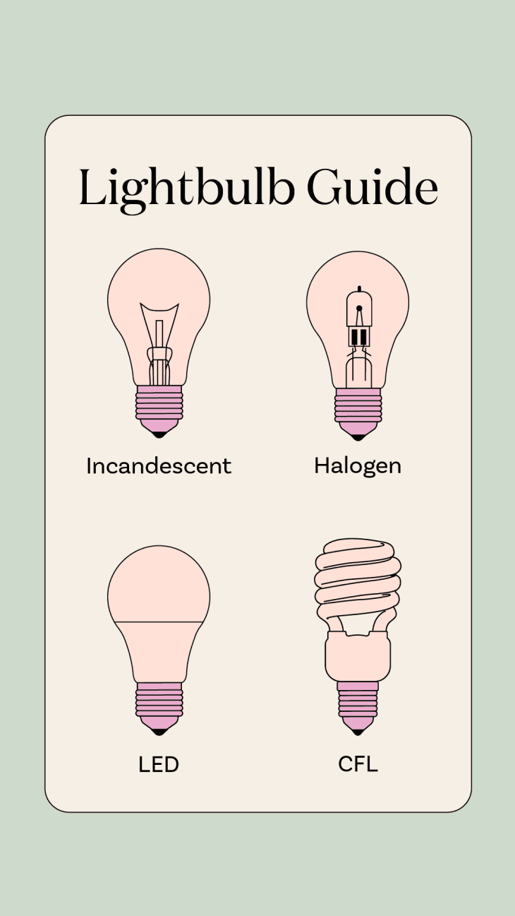 4 Types of Lightbulbs and How to Identify Them Apartment Therapy