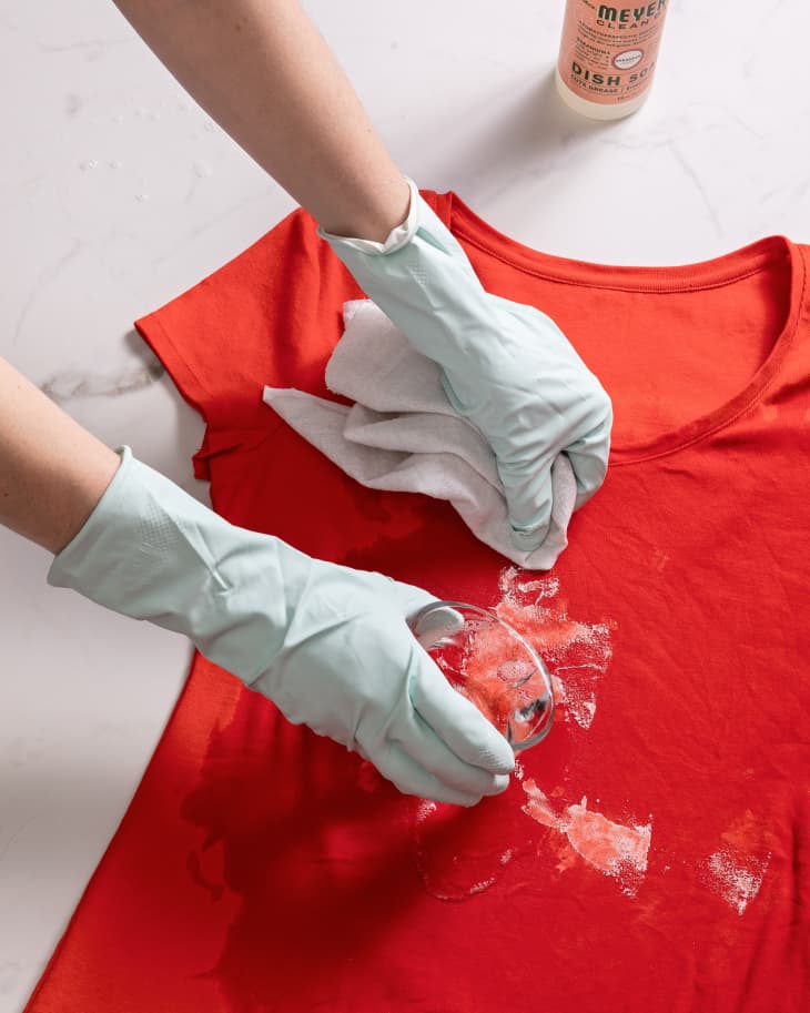 how to get out water based paint from clothes