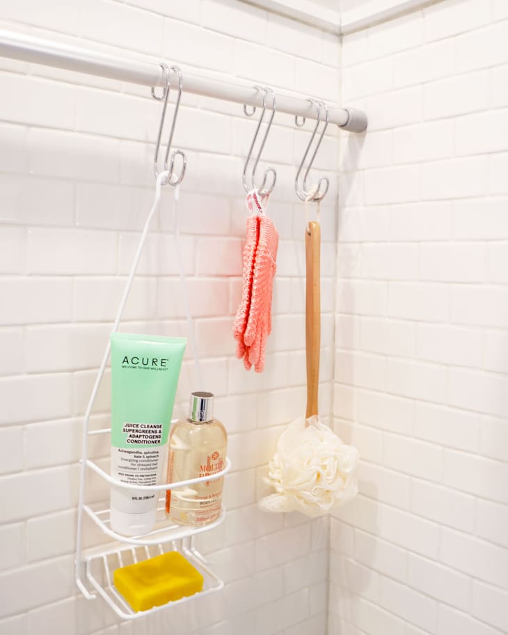 bathroom storage in shower