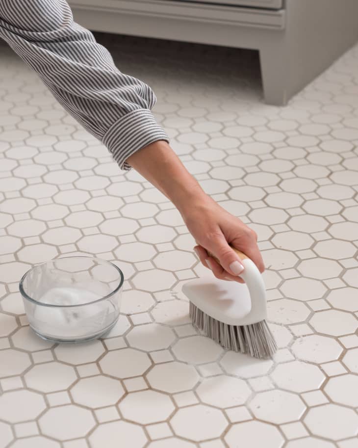 How to clean a shop ceramic tile floor