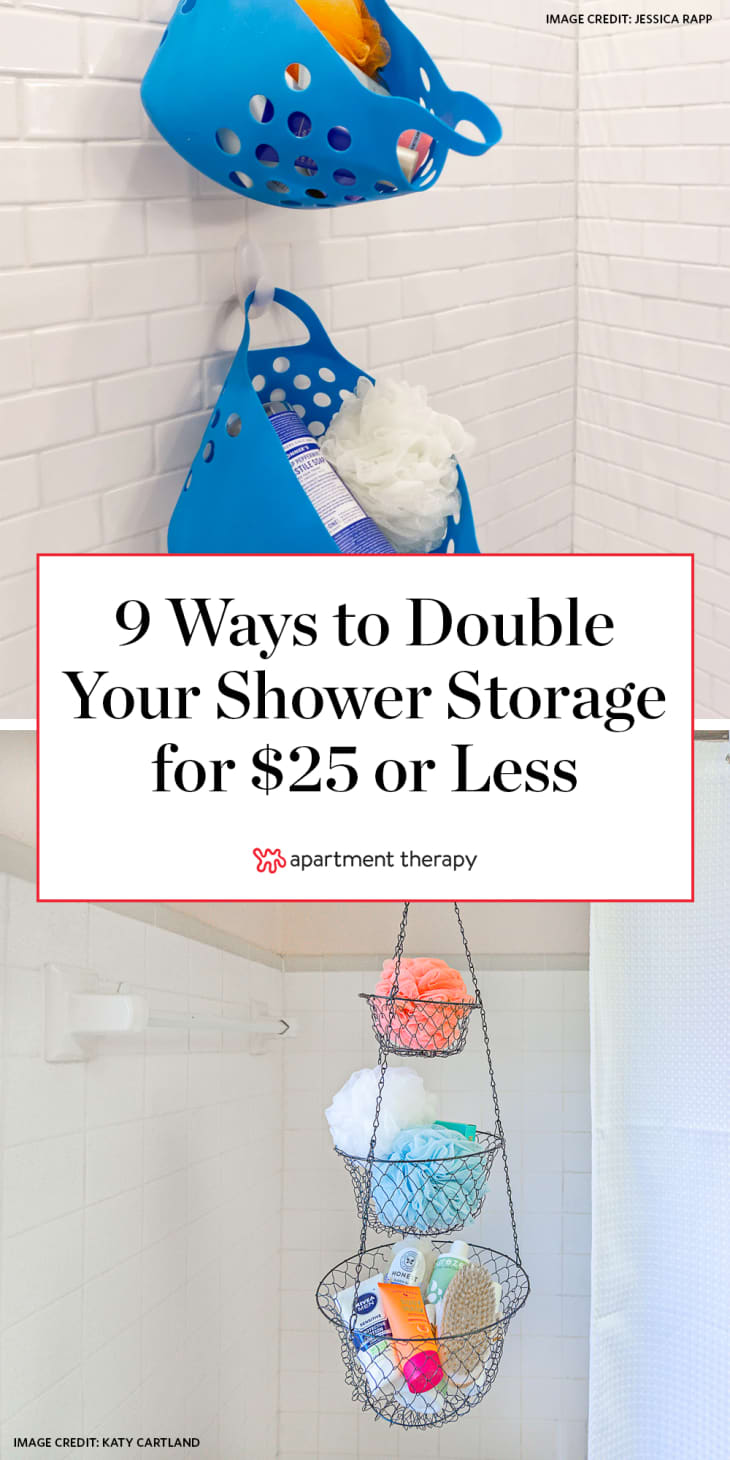 9 Bathroom Shower Storage and Organization Ideas Under 25 Apartment