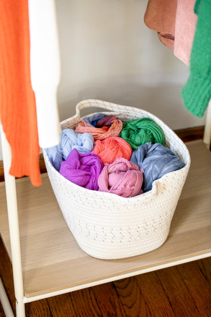 How to Store Scarves The Home Edit Way With Instructions and Photos Apartment Therapy