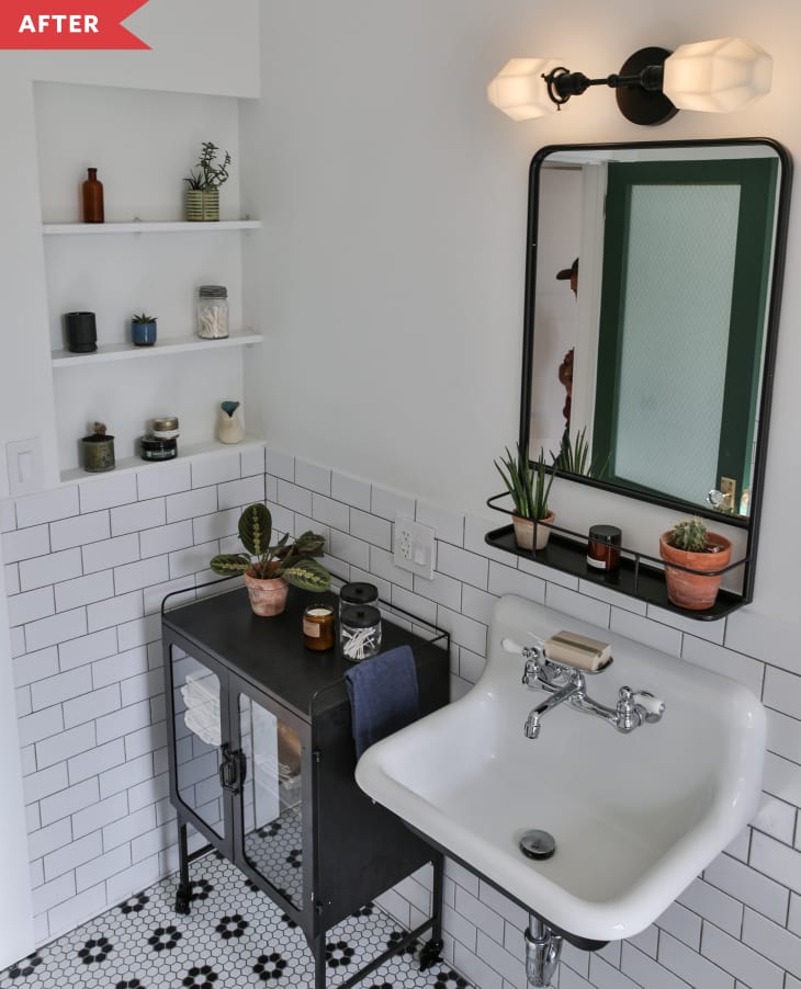 Vintage Bathroom Redo Apartment Therapy