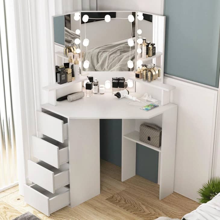 Corner vanity dresser best sale