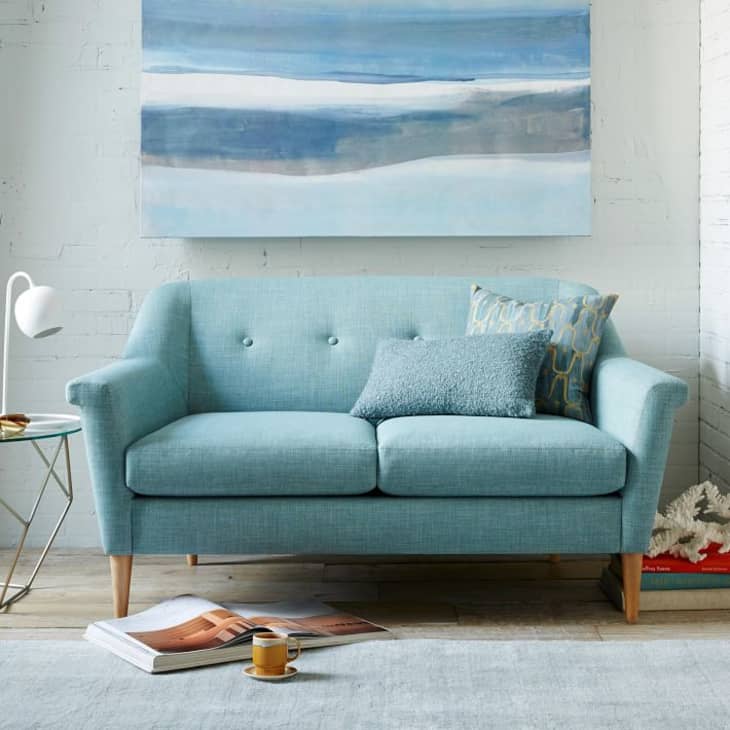 small loveseat and chair set