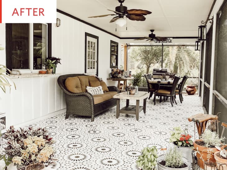 Before and After: This Patio’s Major Makeover Is Thanks to Paint ...