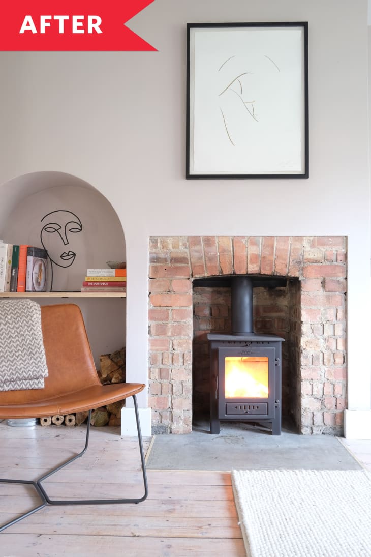 Before and After: An Old-Fashioned, Frumpy Living Room Goes Modern and ...