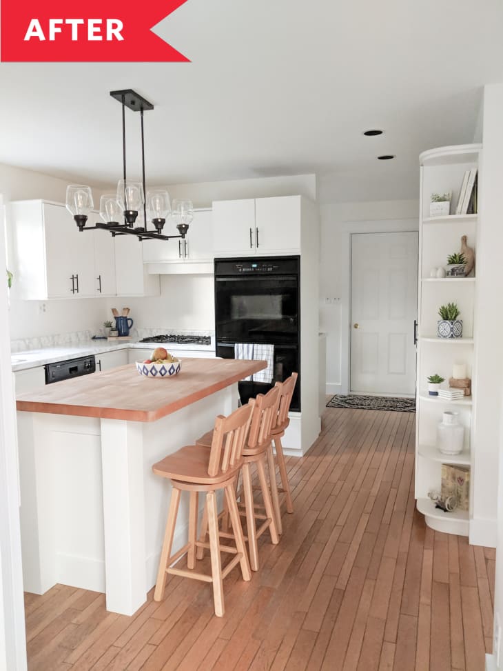 White Kitchen Painted Cabinet Redo - Budget Kitchen Makeover ...