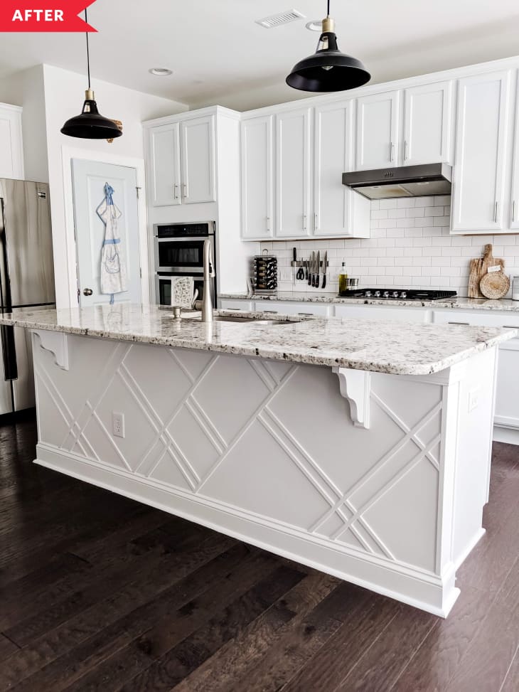 Island Budget Redo - Easy Builder-Grade Kitchen Island Redo on a Budget | Apartment Therapy