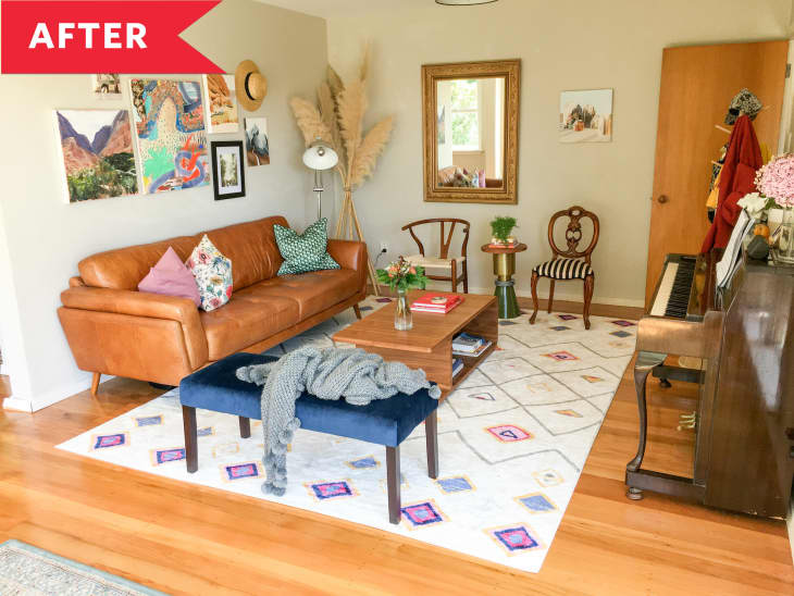 Carpeted Living Room Redo Living Room Makeover Apartment Therapy